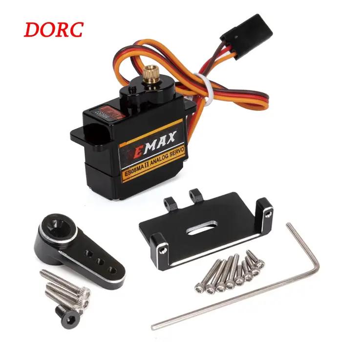 EMax ES08MA II 12g servo à engrenages métalliques analogiques avec support et bras 15T pour modèle d