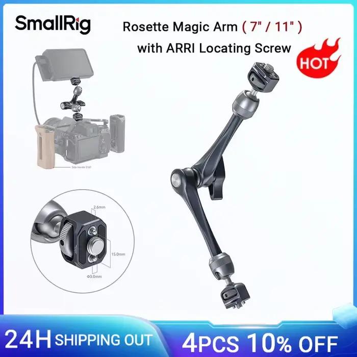 SMALLRIG-Bras Magique à Rosette de 7 ou 11 Pouces, avec Vis de Localisation ARRI, Réglable, pour Mon
