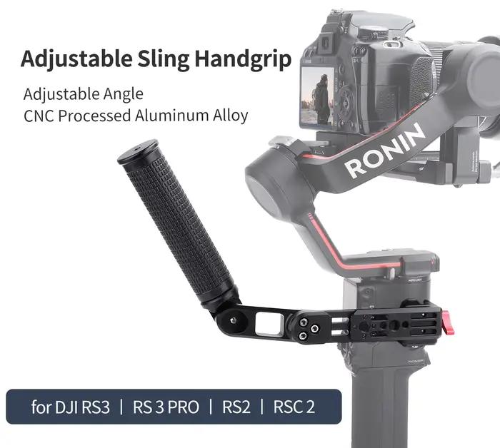 Pour DJI RS 4 RS 4 Pro RS3 PRO RSC 2 poignée angle réglable poignée en alliage d'aluminium stabilisa