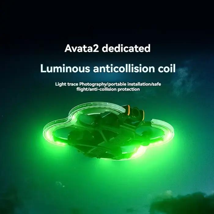 Nouveau Tech Drone lueur hélice garde pour DJI Avata 2 résistant aux rayures Anti-Collision housse d