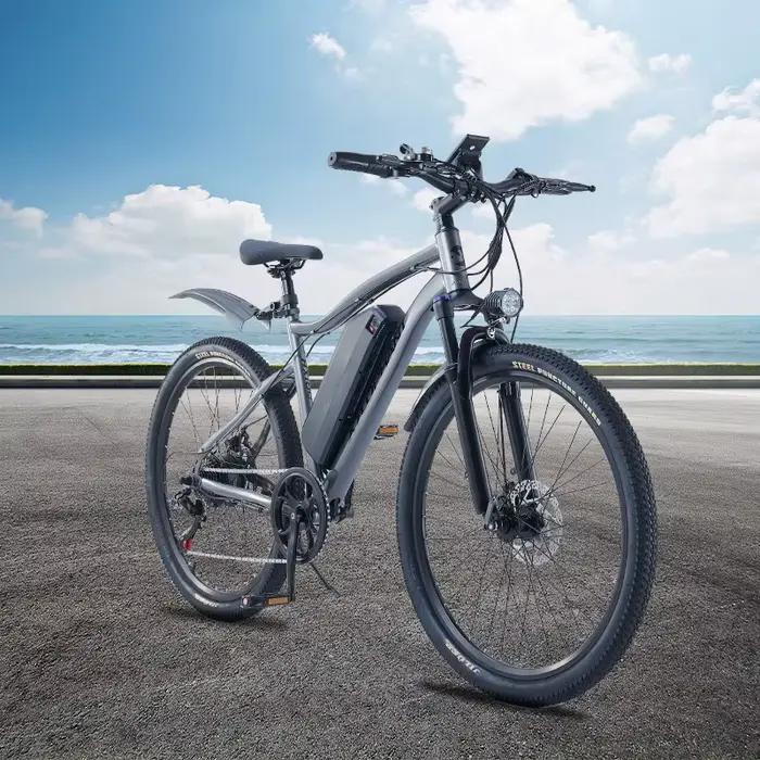 Vélo électrique 36V 350W pour adultes | 26 pouces Shimano 7 vitesses | Batterie amovible et cadr
