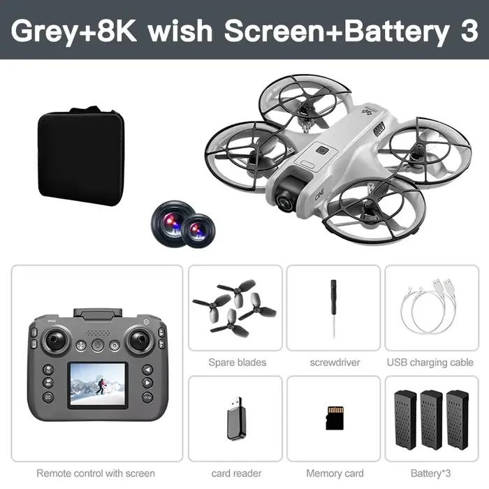 Drone professionnel Lenovo MINI V666 4K WIFI 5G avec évitement d'obstacles, moteur brushless, mainti