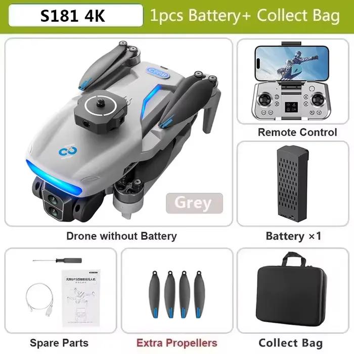 Drone professionnel S33 GPS 4K HD pour touristes, caméra 5G, Wifi, photographie, sans balais, pliabl