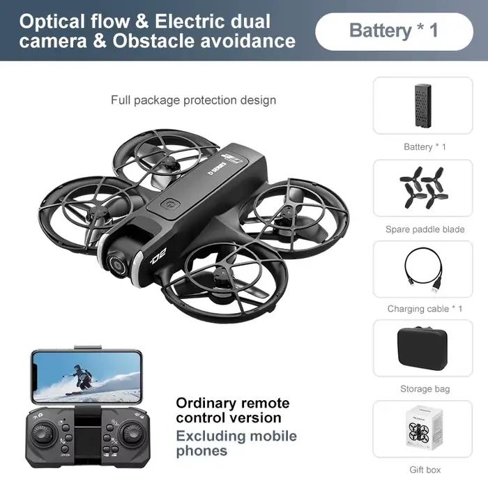 Drone D2 avec caméra HD 4K professionnelle, mini drone pliable avec WIFI 2.4G, moteur brushless, vol