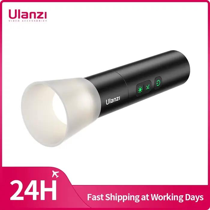 Ulanzi-Lampe de poche zoomable LM07, lumière d'appoint pour photographie, lumière d'ambiance avec 1/