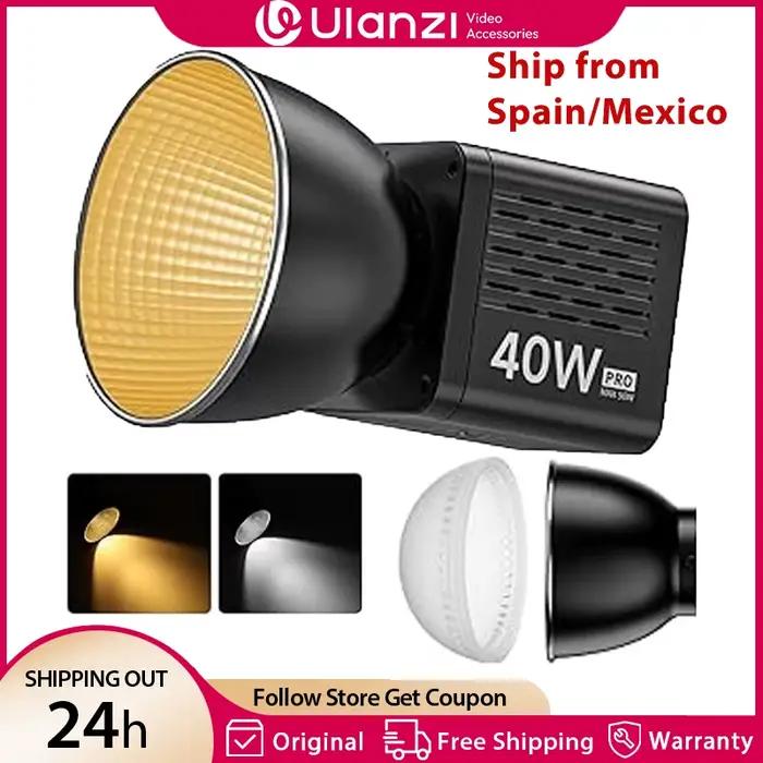 Ulanzi L023 40W Pro lumière vidéo LED Portable bicolore COB lumière de Studio photographique 2500K-6