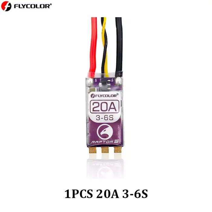 FLYCOLOR Raptor 5 20A 35A 45A 50A multi-rotor sans balais ESC 3-6S 32 bits G701 PWM 128K pour Drone