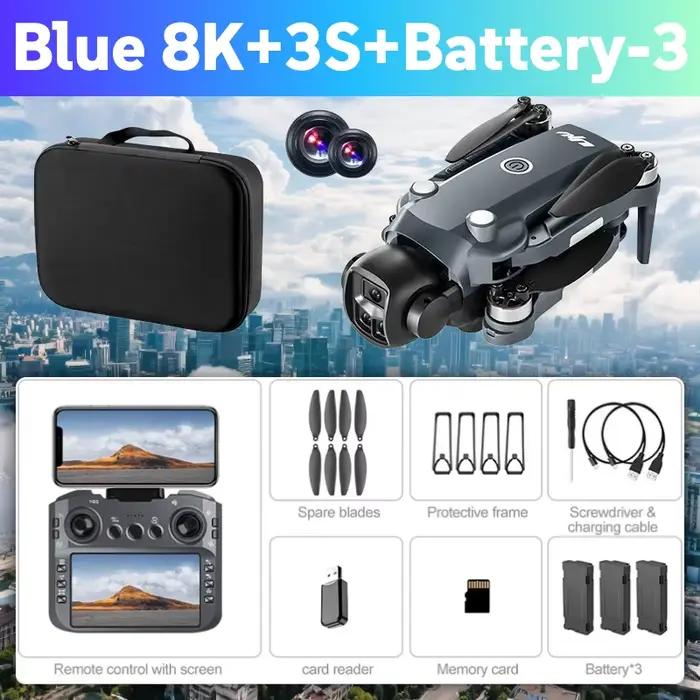 NOUVEAU pour Drone Caméra V988 Authentique 8K Professionnel 4K avec Écran Moins de 249g Télécommande