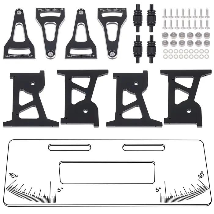 Système de réglage de châssis RC en aluminium CNC, ensemble d'outils de mesure pour 1/24 LOSI Micro-