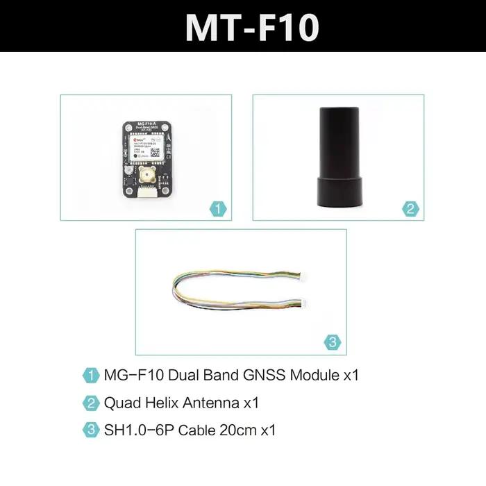 Module GNSS double bande MicoAir MG-F10 (L1 + L5) avec boussole IST8310 MicoAir Tech MG-F10 pour dro