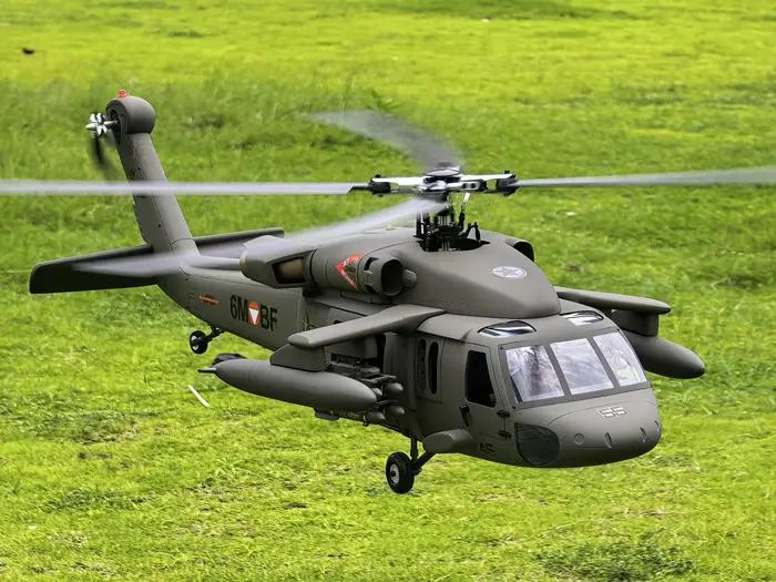 Hélicoptère RC GPS UH60 Black Hawk classe 500, vol stable / retour intelligent avec contrôleur de vo