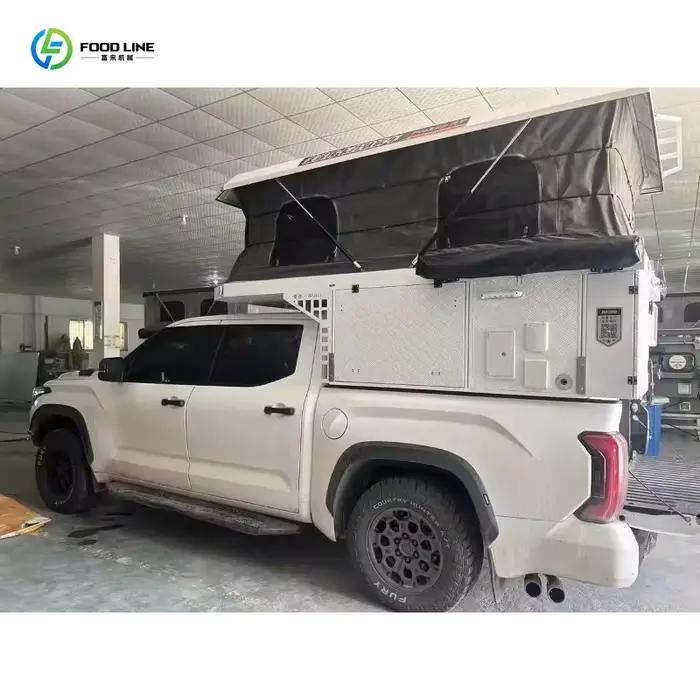 Tente de toit pliable personnalisée pour camion, design spacieux et durable avec support de toit pou