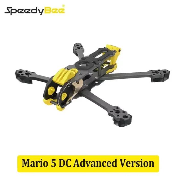 SpeedyBee Mario 5 Kit de cadre Version DC / XH avec plaque en fibre de carbone FPV Freestyle RC Raci