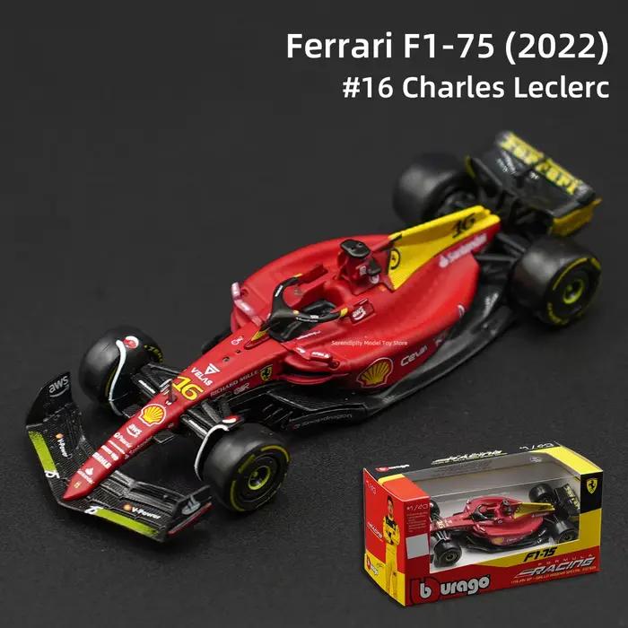Bburago 1:43 Ferrari 2022 F1-75 # Voiture de formule 16 F1, véhicules moulés sous pression, modèle d