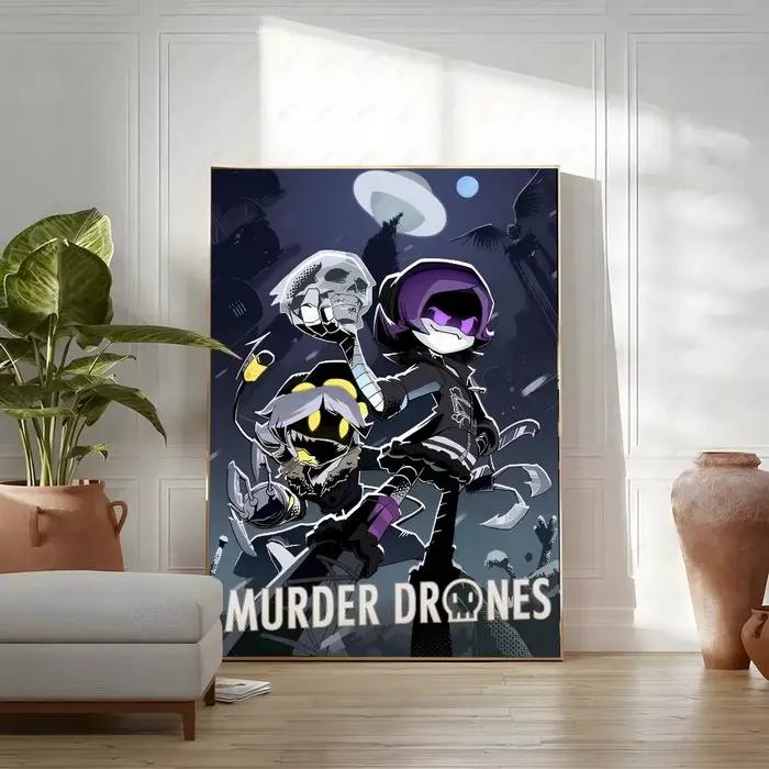 Affiche « Murder Drones » — Impression et affiche de haute qualité ; art mural haute définition adap