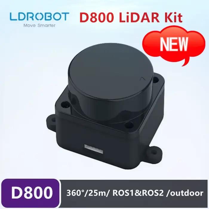 Kit Lidar LDROBOT D800 25 mètres DTOF, capteur radar laser de navigation SLAM pour voiture, compatib