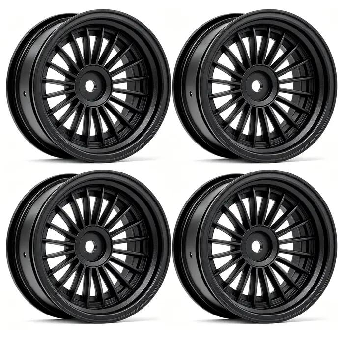 Roues de course RC 1/10, moyeux hexagonaux en plastique dur de 12mm, jantes pour 1:10 TT01 TT02 XV01