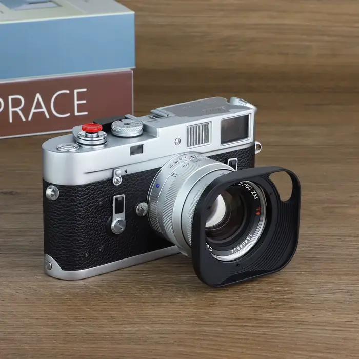 Haoge LH-ZV02P pare-soleil carré en métal pour conclus Zed'appareils Communautés ar T * 2/50 50mm f2