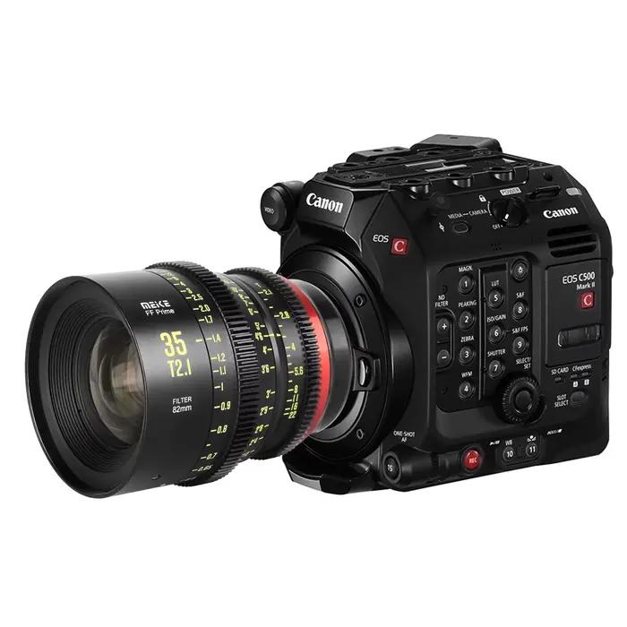 Objectif Cine Meike Prime 35/50/85/105/135 mm T2.1 pour systèmes de caméra de cinéma FF, comme Canon