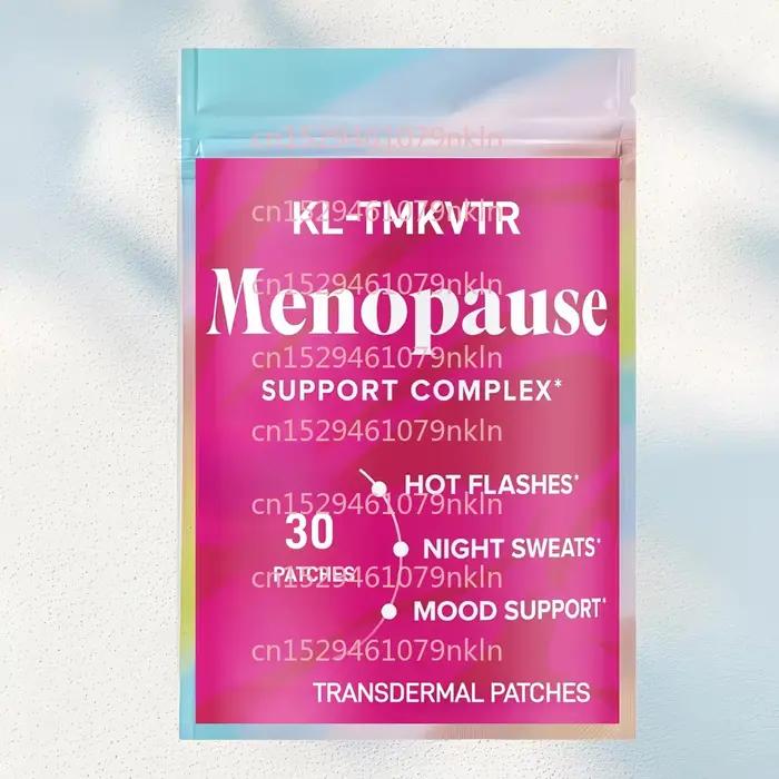 30 Patchs Transdermiques de Vitamines pour la Ménopause avec Cohosh Noir, Trèfle Rouge - Contre les
