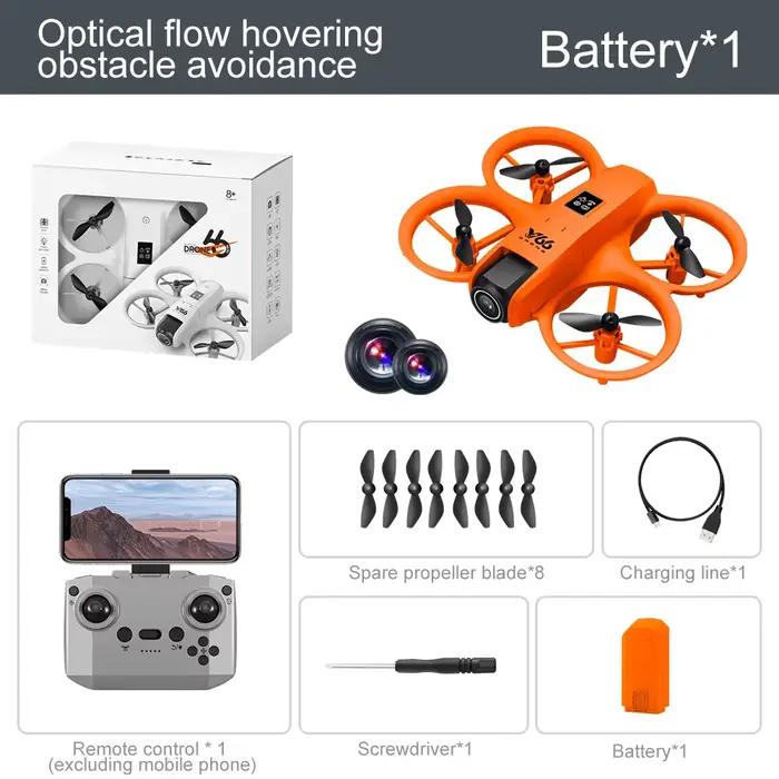 Nouveau V66 Mini Drone WIFI FPV Hover 4K professionnel HD caméra poche lumières colorées Dron Rc avi