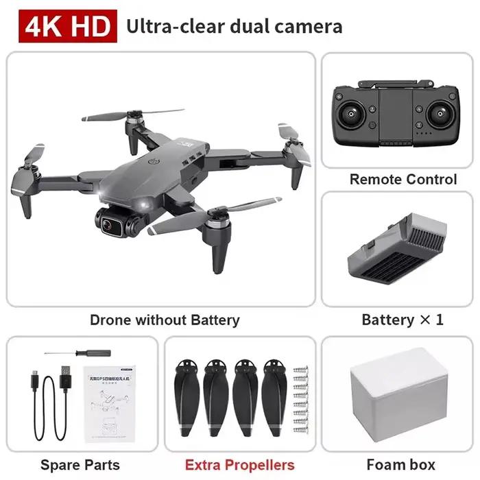 Drone L900 Pro 4K professionnel 5G GPS HD double caméra photographie sans brosse pliable quadrirotor