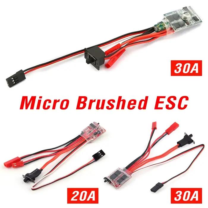 Micro ESC 20A 30A brossé ESC RC ESC contrôleur de vitesse électrique 2S 4 ~ 8v pour bricolage Mini 1