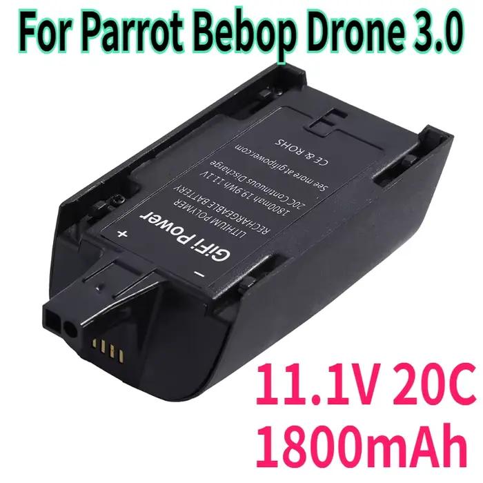 Batterie Lipo 11.1V 1800mAh 20C 27.7Wh pour Drone Parrot Bebop 3.0 11.1v 1800mah, batterie de secour