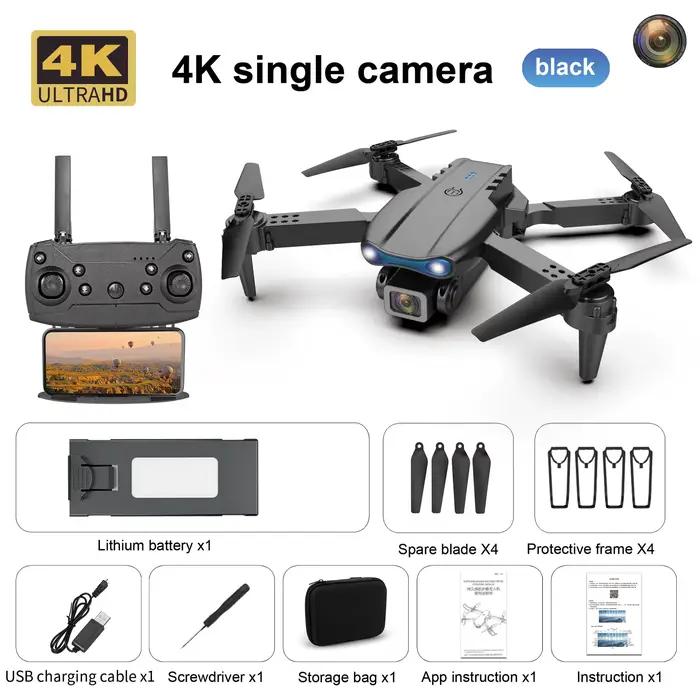Nouveau Mini drone E99 4K WIFI HD caméra FPV pliable RC photographie aérienne quadrirotor jouet héli