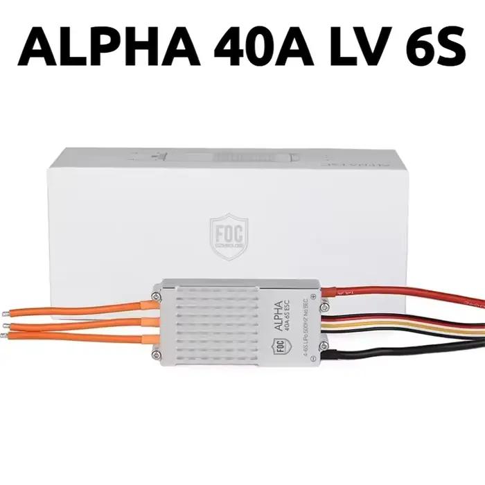 ESC T-MOTOR ALPHA FPV pour drone, 120A 80A 60A 40A 6S-12S HV FOC Sinusoidal, pour moteur brushless,