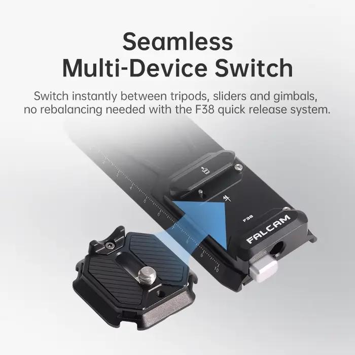 Ulanzi F38 Kit de plaque de dégagement rapide V2 pour DJI RS4 / RS4 PRO / RS3 / RS3 Pro / RS2 / RSC2