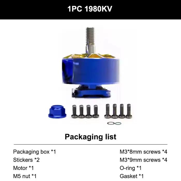RCinpower-Moteur sans balais Supernova2207 pour importateur volant fleuri, co-marquage AOS