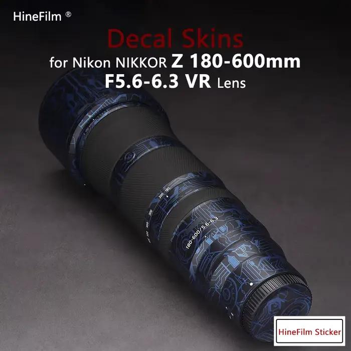 Hinefilm peau pour Nikkor Z180-600 lentille décalcomanie peau pour Nikon Z 180-600mm F5.6-6.3 VR len