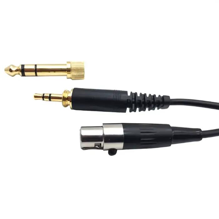 Mini XLR 3 broches 6.35mm, rallonge de câble à ressort de remplacement pour AKG K141 K171 K175 K181