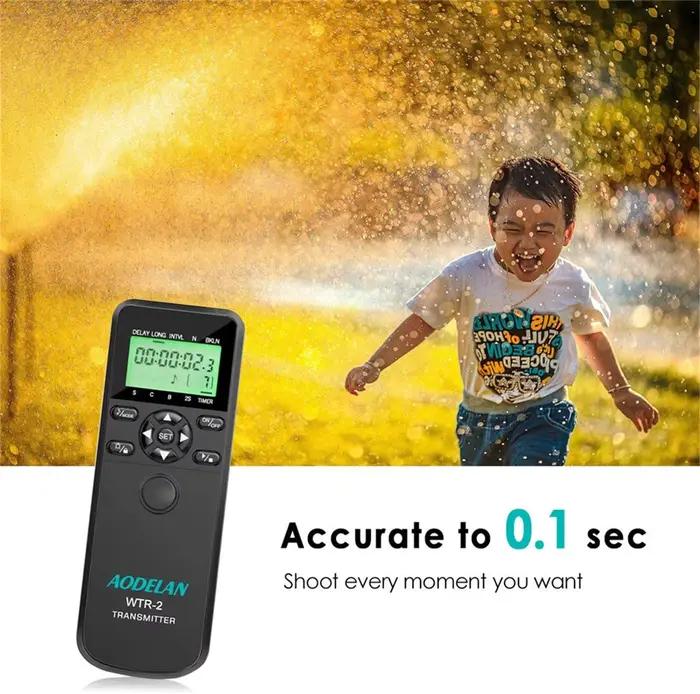 AODELAN minuterie à distance sans fil et déclencheur d'obturation d'appareil photo LCD pour certaine