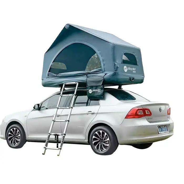 Tente de toit gonflable pour voiture, tente de glamping extérieure polyvalente, grande tente coque l