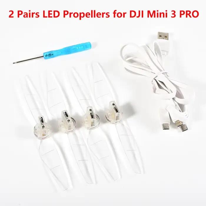 Hélice Flash LED Mini 3 PRO pour importateur DJI, accessoires de importateur, lumières LED de vol de