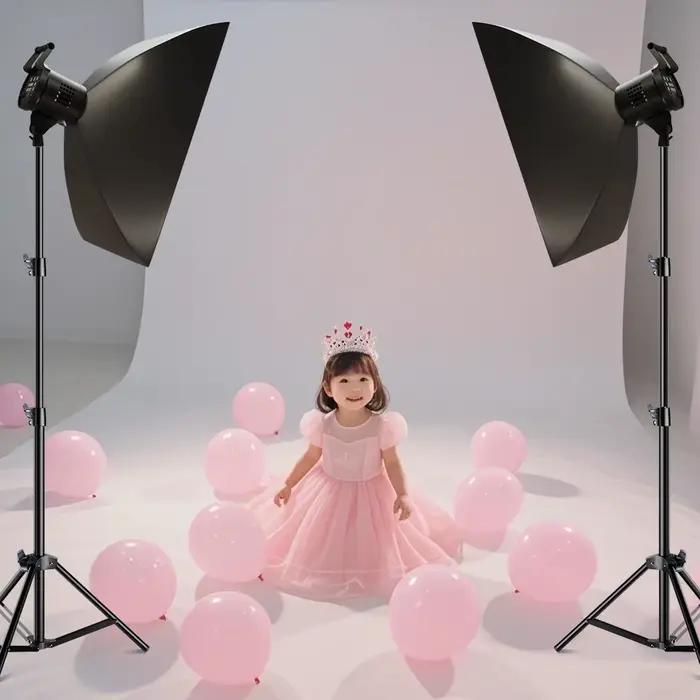 Lampe vidéo LED 135W pour photographie, lumière du jour équilibrée, pour portrait, flash de studio,