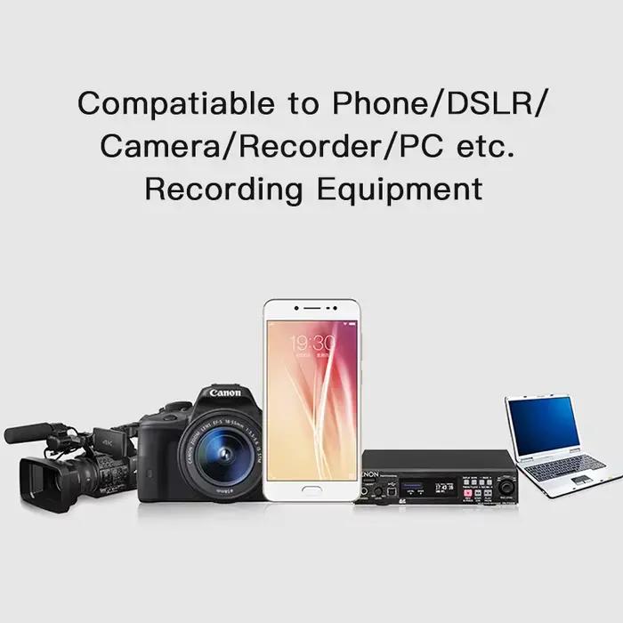 BOYA – pistolet cardioïde avec Microphone, pour iPhone, Smartphone Android, Canon, Nikon, Sony, appa