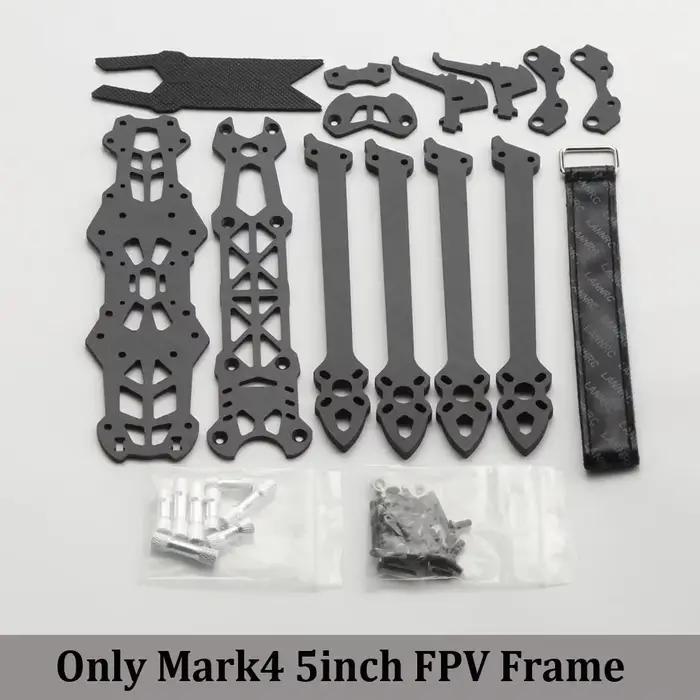 Mark4 2025 nouveau cadre en Fiber de carbone FPV 5 pouces empattement de 225mm avec bras de 5mm cadr