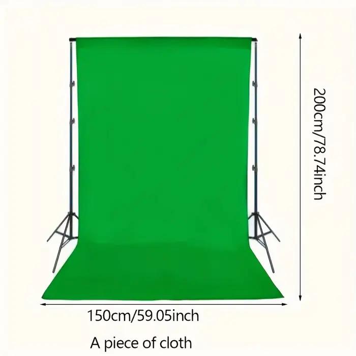 Tissu de fond pour photographie, lisse, vert, blanc, noir, pur coton, écran Chromakey, Studio Photo,