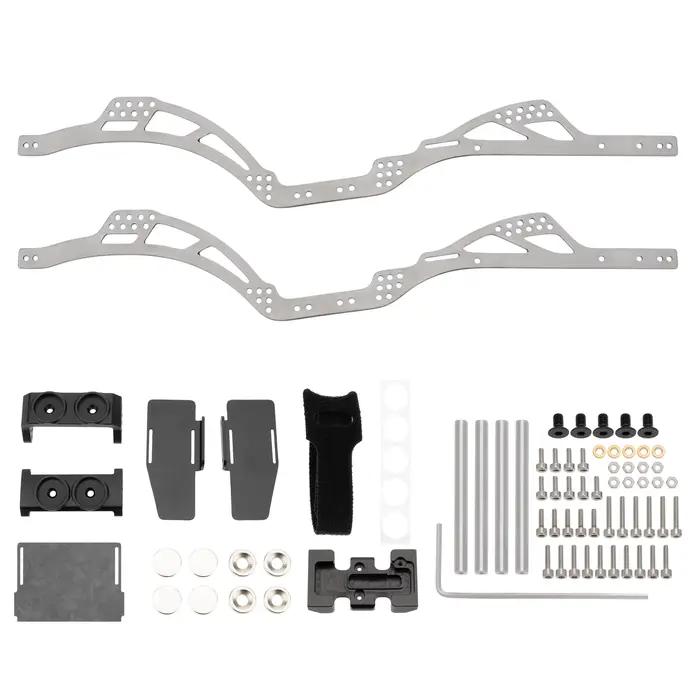 MEUS RACING SCX24 LCG châssis TC4 cadre en titane pour mises à niveau sur chenilles Axial SCX24 1/24