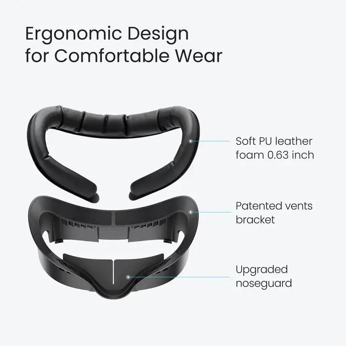 KIWI design V3 Interface faciale compatible avec les accessoires Meta Quest 3