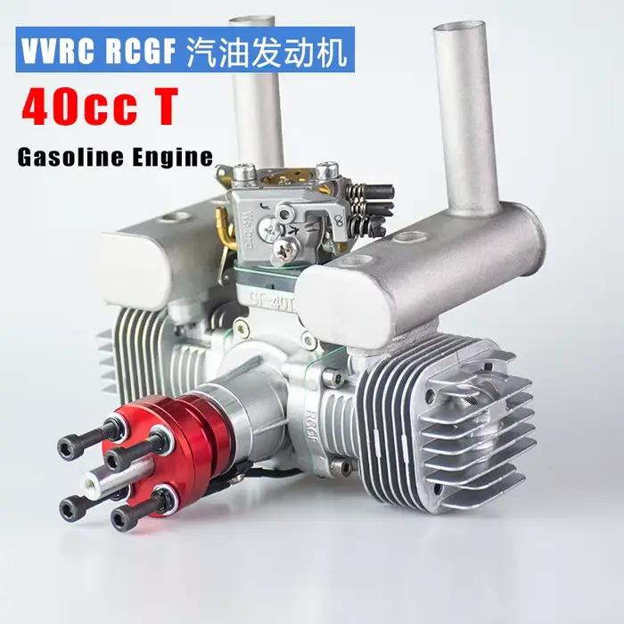 Moteur à essence double RCGF 40cc avec carburateur Walbro, pour modèles RC à échelle de compétition