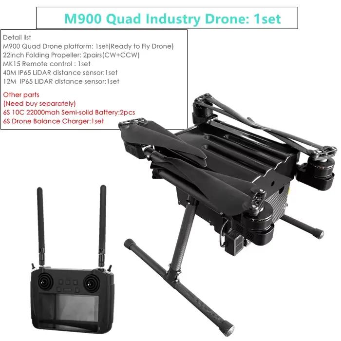 Drone pliable XAERO DIY M900, charge utile de 2 kg, 47 minutes de vol, pour UAV industriel, poids de