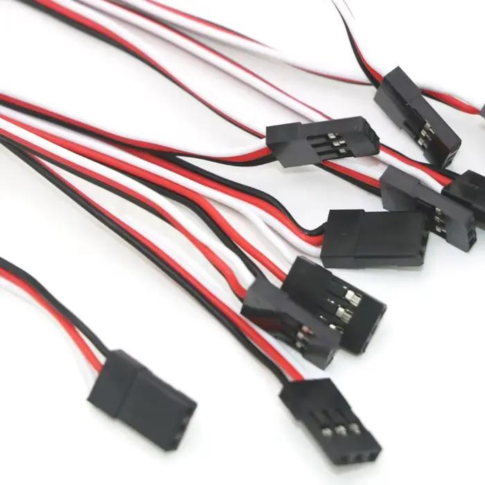 10 pièces 100mm/150mm/200mm/300mm/500mm RC Servo rallonge câble fil plomb JR pour hélicoptère Rc Dro