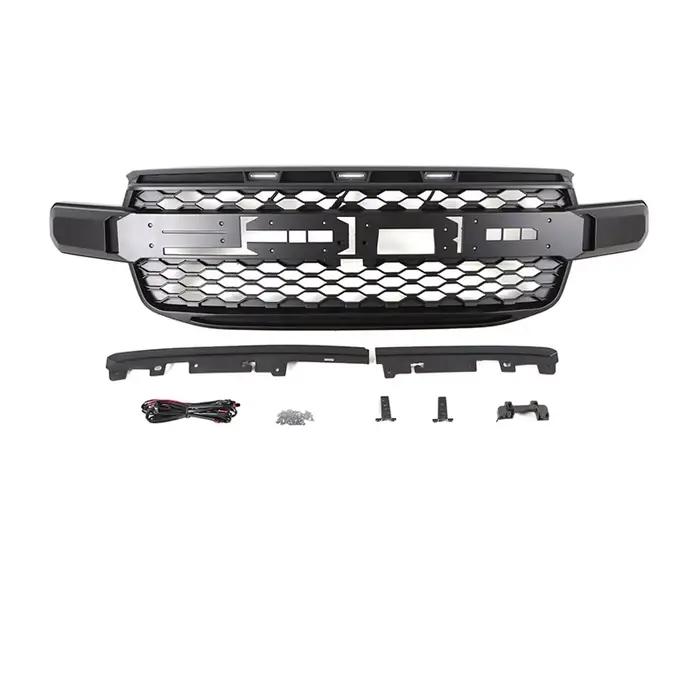 Grille de pare-chocs avant style Raptor avec éclairage sans ACC, pièces auto pour Ford Ranger 2022 2