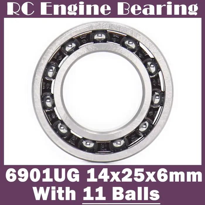 Roulement de moteur RC 6901UG 14x25x6mm (1 pièce) 6901 UG ID 14mm avec 11 billes bougie de préchauff