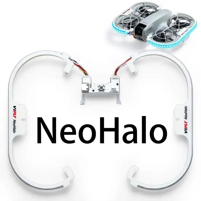 Bande lumineuse LED VIFLY NeoHalo Neo2Halo pour DJI Neo Neo2, modes dynamiques multicolores pour des
