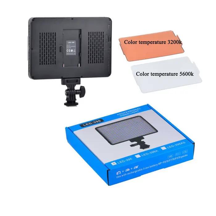 35W 8.4V 396 ampoules lampe de lumière vidéo LED 5600K/3200K éclairage photographique à intensité va